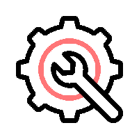 Service tools icon representing professional repair and maintenance solutions