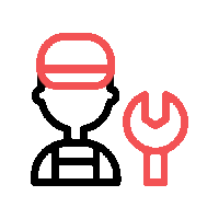 Animated garage door repair icon representing professional garage door service in Ontario