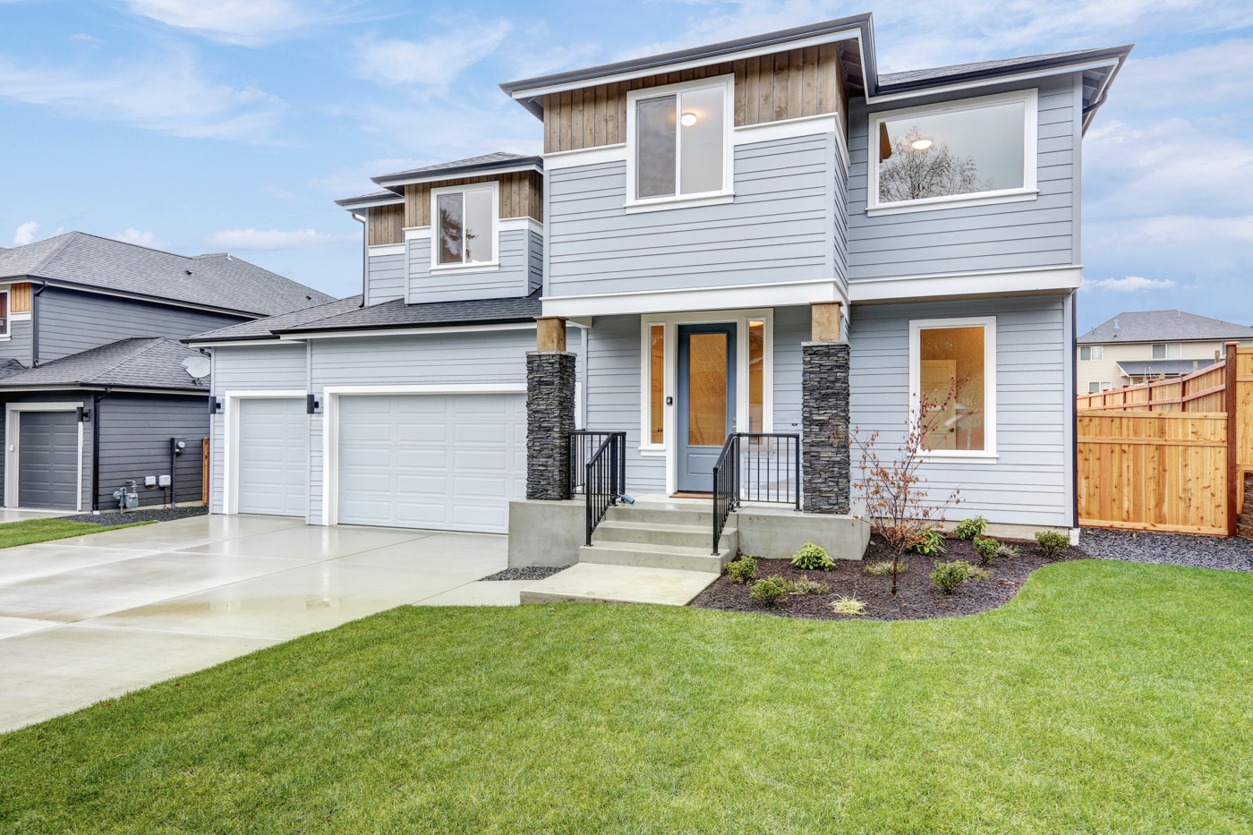 Elegant residential garage doors
