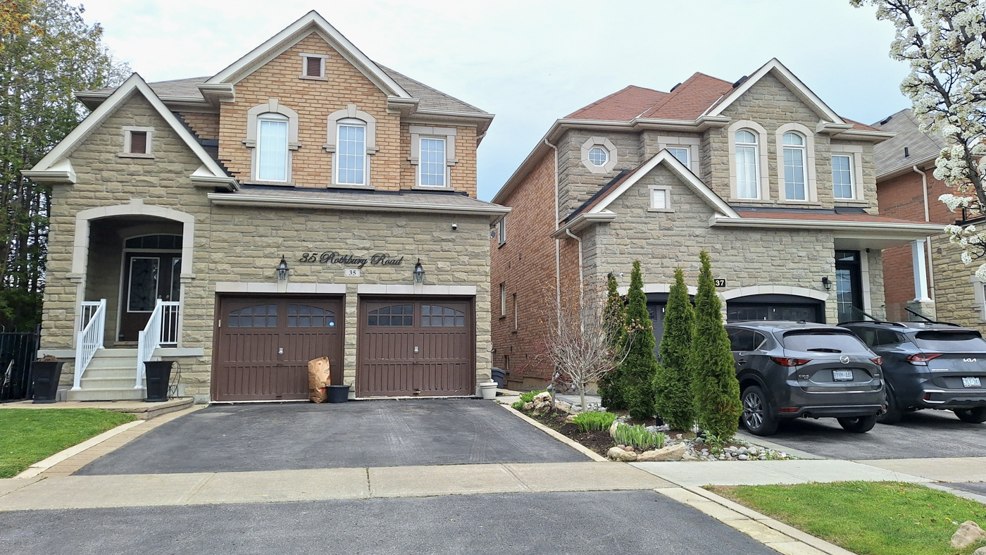 Residential garage doors on Canadian homes